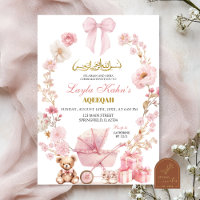 Moslem Rose Bow Coquette Berceau Baby Shower