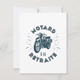 Invitation Motard à la retraite