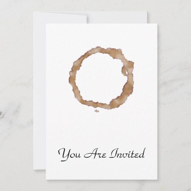 Invitation Motif à tôle de café (Devant)
