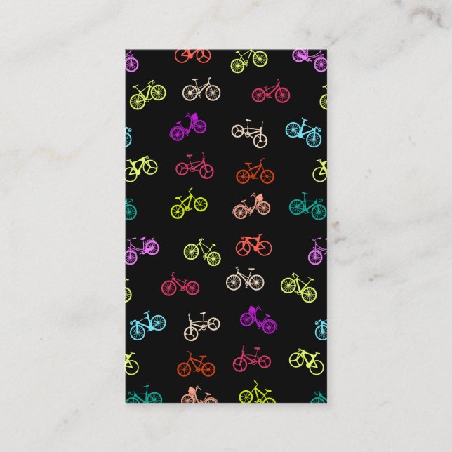 Invitation motif à vélo (Devant)