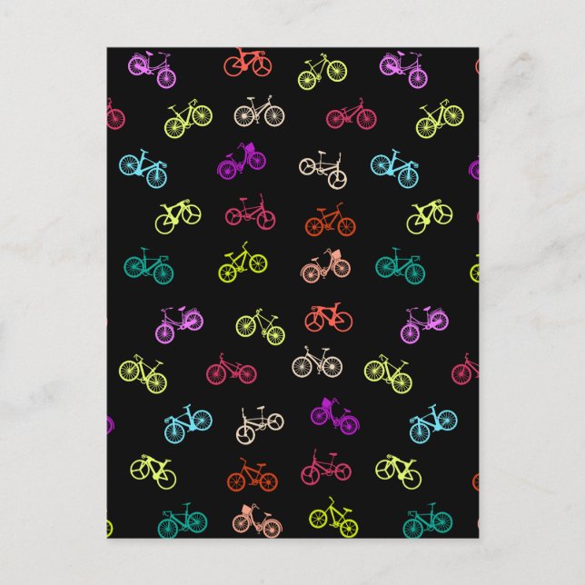 Invitation motif à vélo (Devant)
