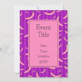 Invitation motif banane