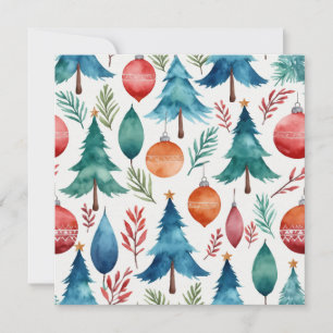 Invitation Motif d'arbre de Noël