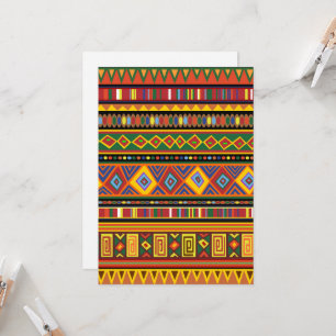 Invitation Motif d'art ethnique en Afrique