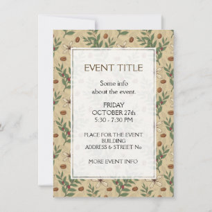 Invitation Motif de café