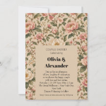 Motif de jardin de pivoine et de rose romantique v