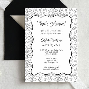 Invitation Motif de pâtes, c'est plus Fête des mariées italie