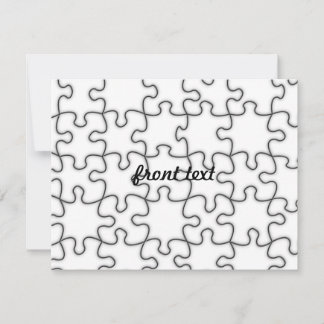 Invitation Motif de puzzle (Ajouter Votre Image)