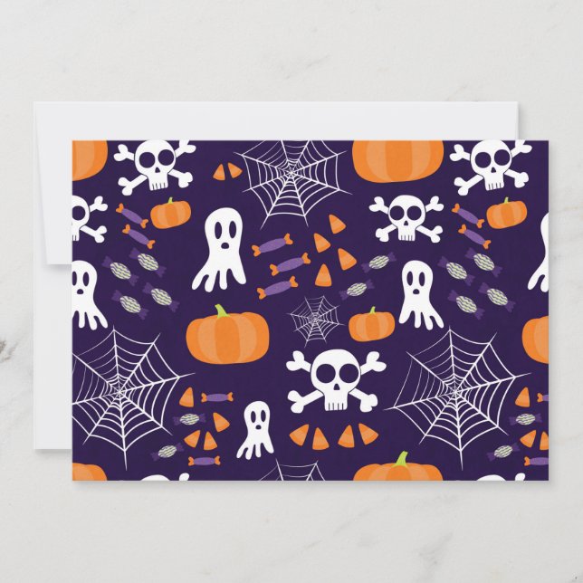 Invitation Motif d'Halloween amusant (Devant)