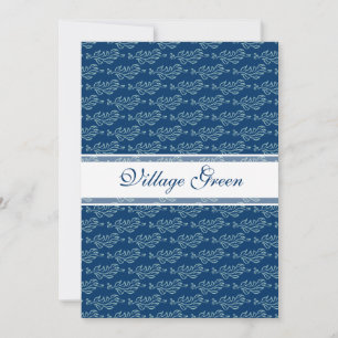 Invitation Motif feuillu élégant d'arts et de métiers de