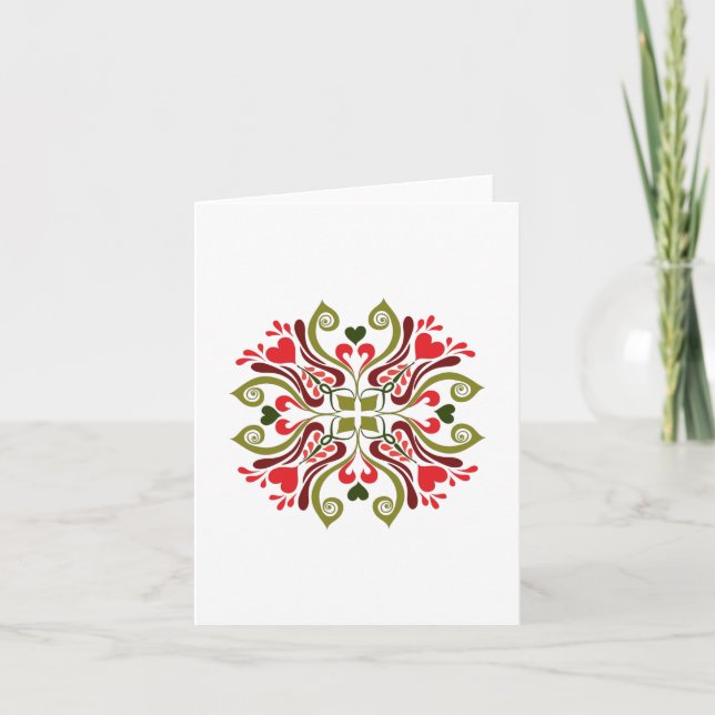 Invitation Motif floral de tulipe hongrois (Devant)
