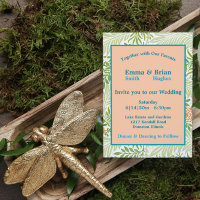 Motif floral vintage feuillu