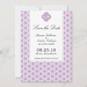 Invitation Motif marocain moderne Sauvez la date
