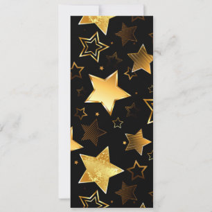Invitation Motif sans couture avec étoiles d'or