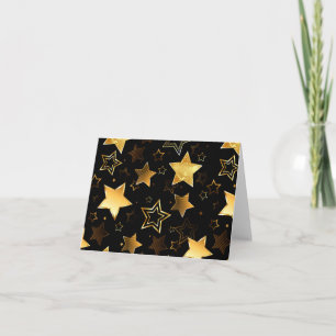 Invitation Motif sans couture avec étoiles d'or