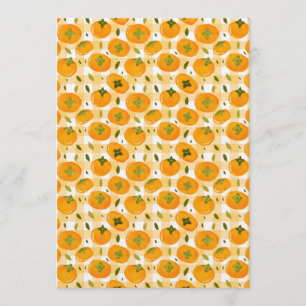 Invitation Motif sans couture de kakis dessinés à la main mig
