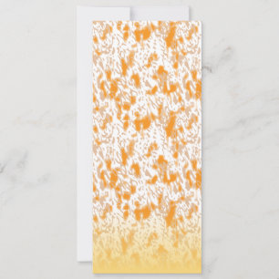 Invitation Motif textile présentant un motif vibrant orange e