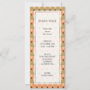 Invitation Motif triangles