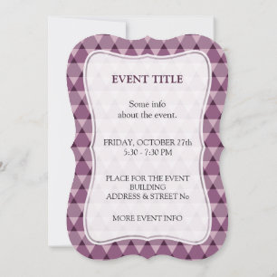 Invitation Motif triangles