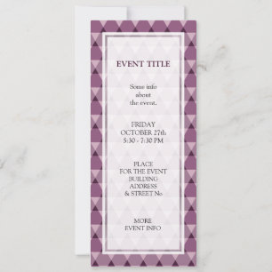 Invitation Motif Triangles