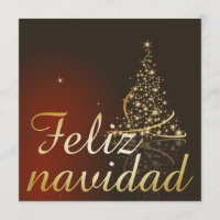 Motivo navideño rojo con dorado árbol de navidad.