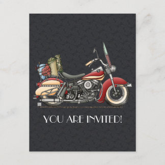 Invitation Moto Cute
