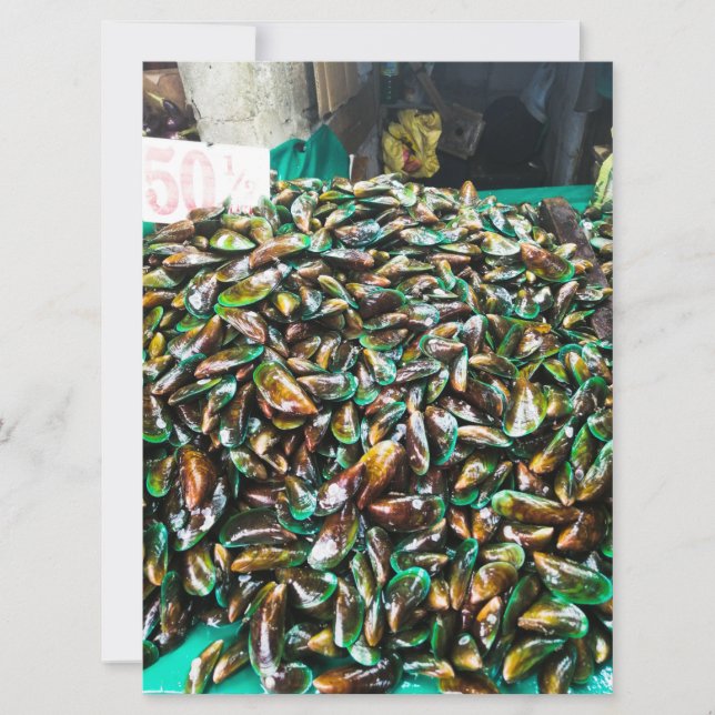 Invitation Moules à lèvres vertes à vendre (Devant)