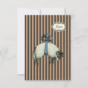 Invitation Moutons Pretty Bow™ (OPTIONS DE DESIGN) -