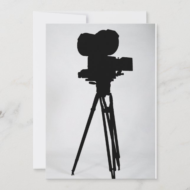 Invitation MOVIE CAMERA (Devant)