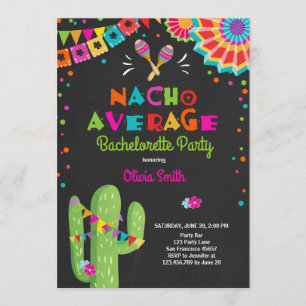Invitation Moyenne de Nacho d'invitation de fiesta de partie
