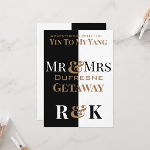 Invitation Mr & Mrs. Yin & Yang Personnalisé