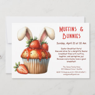 Invitation Muffins & Matins – Fête de Pâques petit-déjeuner