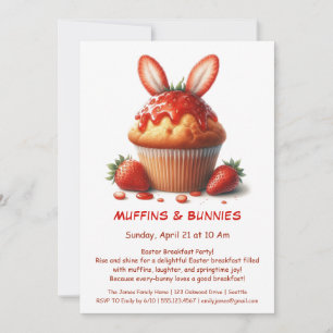 Invitation Muffins & Matins – Fête de Pâques petit-déjeuner 
