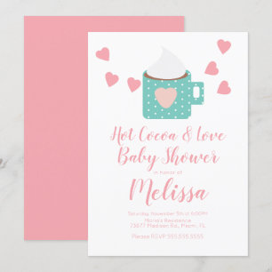 Invitation Mug Campfire de Cocoa de la Saint-Valentin Fille B