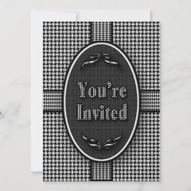 Invitation -Multi-Purpose - Black White (Front)