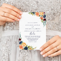 Multicolor élégant Floral Mariage espagnol