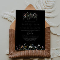 Multicolor sauvage Floral Noir Mariage espagnol