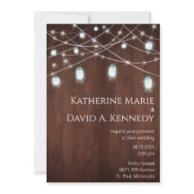 Mur Mariage bois Grange Mason Jar String Lumière