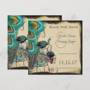 Invitation Musical Peacock Bird Cage Inséparables Enregistrer