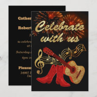 Musique Country Western Guitare Et Bottes De Cow-B