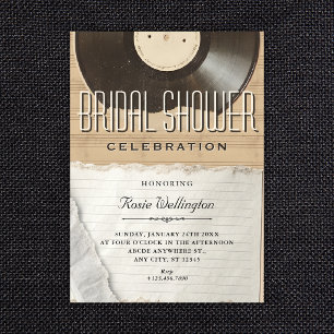 Invitation Musique mariage rétro