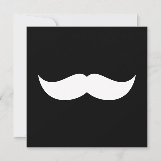 Invitation Mustache (Devant)
