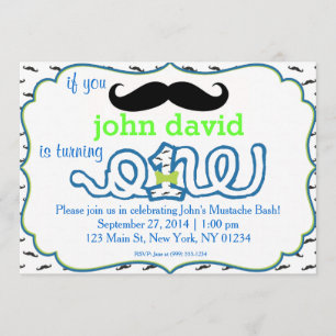 Invitation Mustache Bash