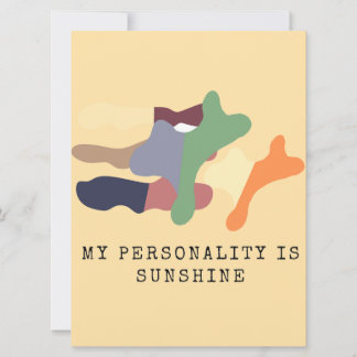 Invitation My Personality is Sunshine