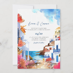 Invitation Mykonos Mariage Inviter Mariage grec Destination
