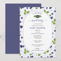 Myrtilles Aquarelle Une Douce Baby Shower aux Frui