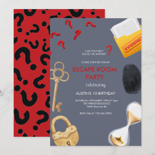 Invitation Mystère   Adventure Party   Escape Room Anniversai