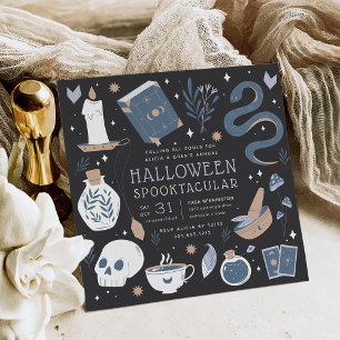 Invitation Mystic Boho Crystal Halloween Party