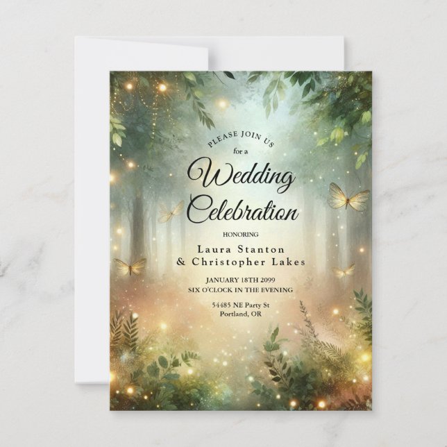 Invitation Mystic Forest Meadow Magic (Devant)