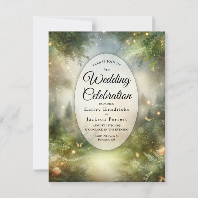 Invitation Mystic Forrest Meadow Magic (Devant)